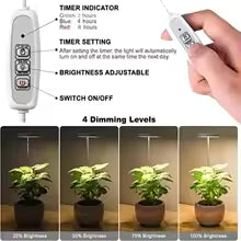 Full Spectrum Indoor Solar LED Growth Light, Four Gear Dimming, Fleshy Viridiplantae, Flower Floor Telescopic Fill Light